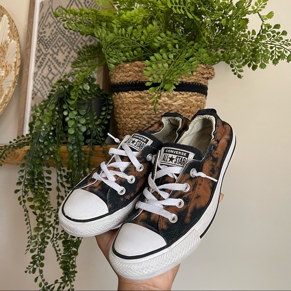 Converse Shoes - Converse Shoreline Upcycled Bleach Splatter Shoes SZ 9